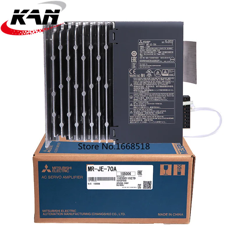 MIT AC Сервоусилитель драйвер MR-JE-70A+ сервомотор HG-KN73J-S100 1 комплект