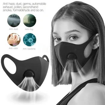 

1/3/5PCS Anti-Dust Reusable Mouth Mask PM2.5 Protection Breathable Washable Unisex Earloop Masks Face