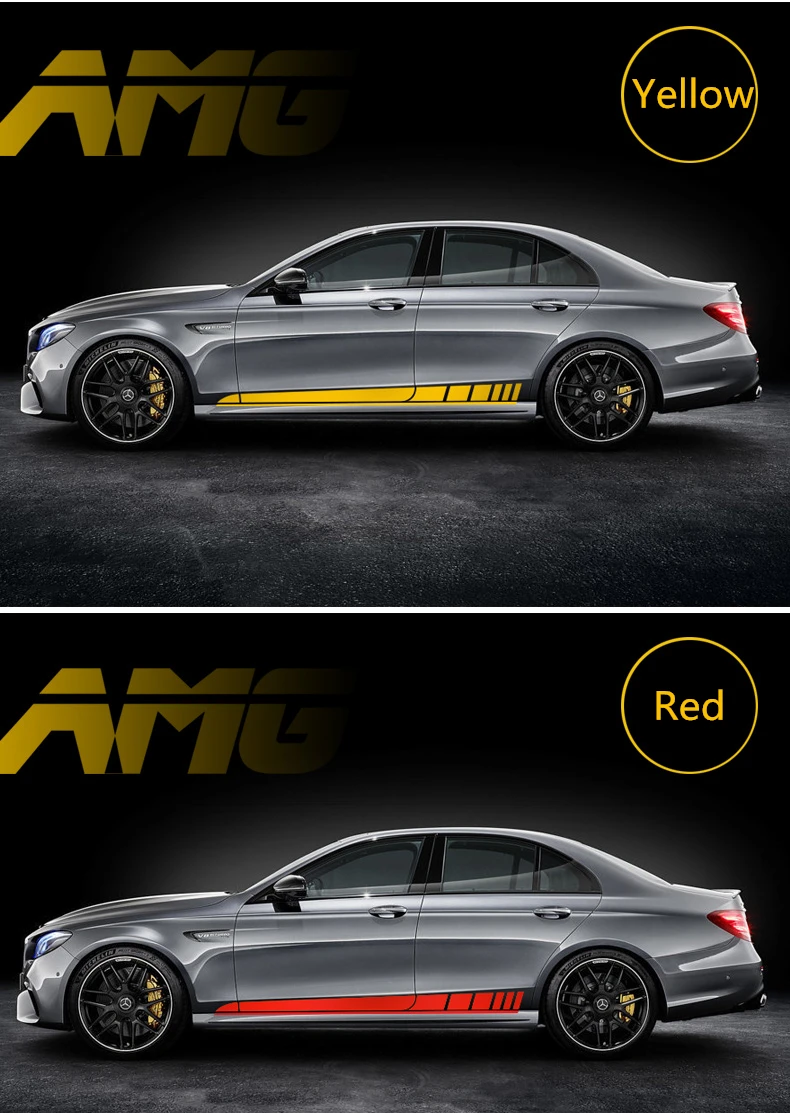 World Datong AMG Стайлинг спортивный автомобиль наклейка для Mercedes-Benz A Класс C Класс E Cleass наклейки НА ВЕСЬ кузов Авто Наклейка