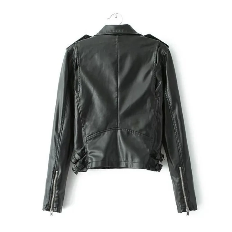 short sleeve leather jacket womens