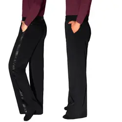 Удобные мужские танцевальные брюки с карманом для латинских танцев 2019 Румба/Самба/Чака Стандартный латинский танцевальный костюм