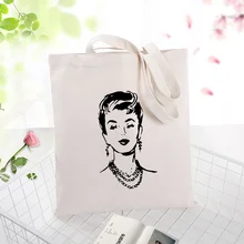 Холщовая Сумка-тоут, ретро узор, сумка для покупок, ежедневное использование текста, сделай сам, пользовательский принт, логотип, эко, многоразовая утилизация