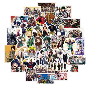 

50Pcs Anime My Hero Academia Stickers Diy Laptop Skin Sticker Cosplay Accessories Prop PVC Waterproof Cartoon Decal Cute Sticker