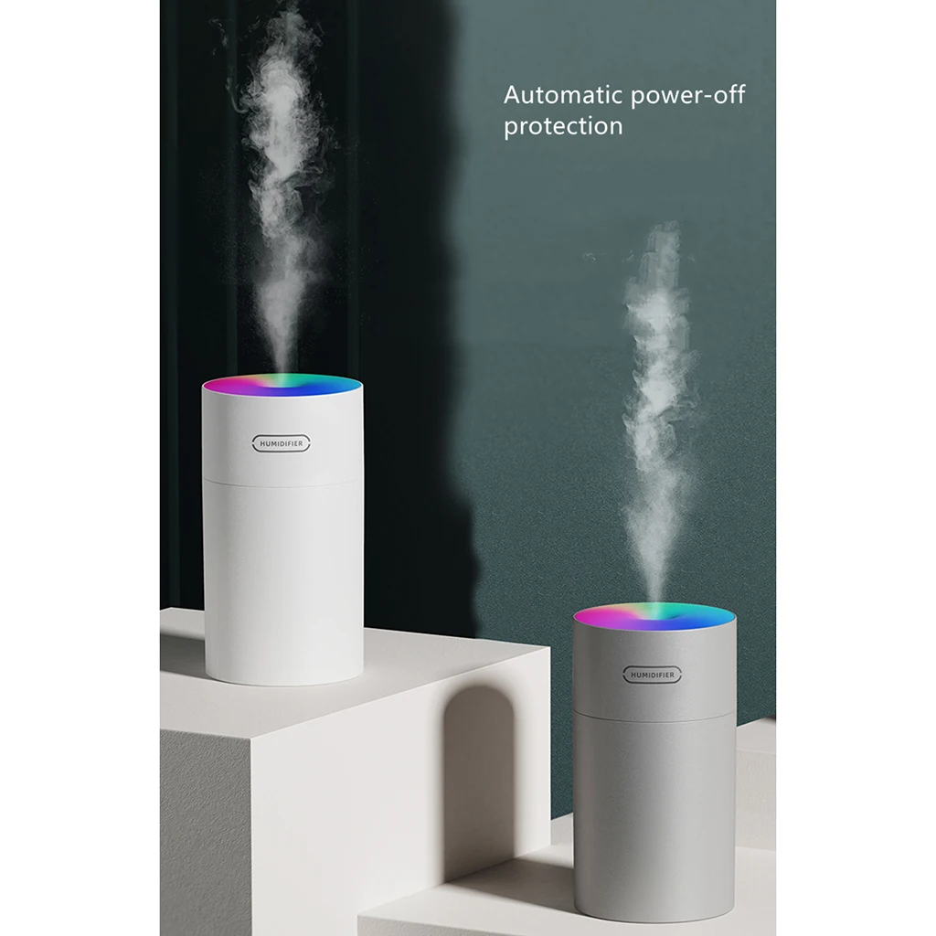 Mini Aroma Diffuser Air Humidifier Cup Cool Mist 7-Colors Light Mini Humidifier for Office Home
