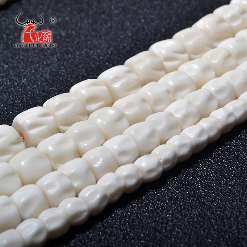 20 шт якские кости молитвенные бусы резная бусина ожерелье DIY разброс бусины ручной работы натуральные кости бусины белые бусы