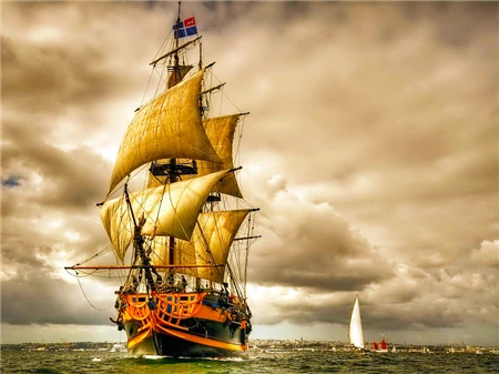 DIY Diamond Painting New Arrival Sailboat Home Decor Full Square round Mosaic Ship Embroidery Sunset Sea