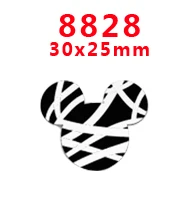 30 шт мультяшный персонаж плоское украшение из смолы PR 8809 - Цвет: 8828