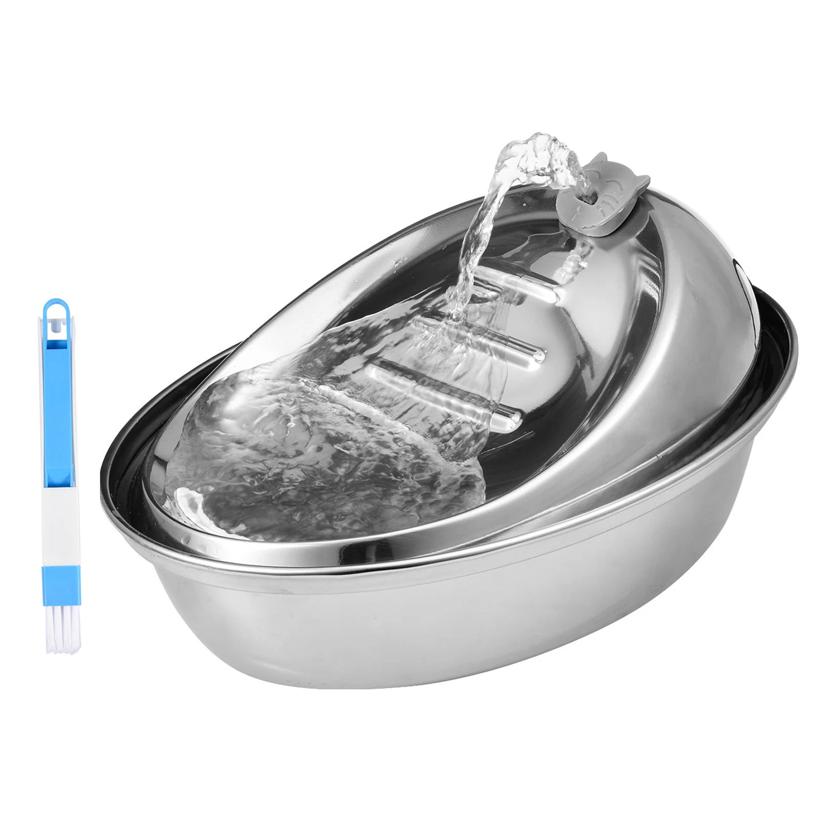 Automatic Cat Drinking Water Fountain Pet Water Feeder Stainless Steel Dog Water Dispenser For Dogs Cats Birds And Small Animals