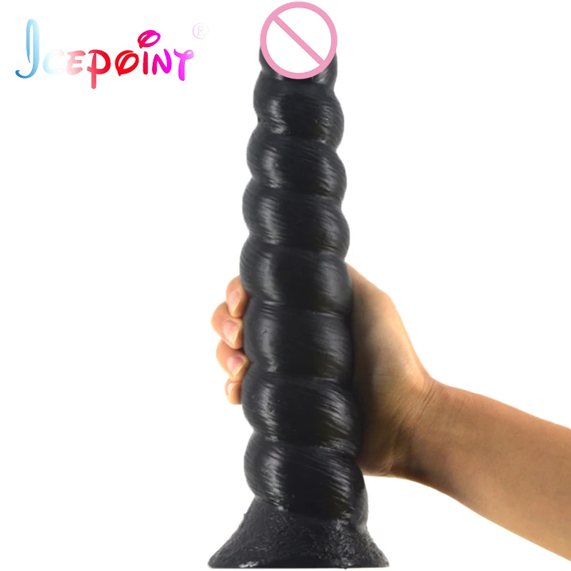 2020 Long Conch Type Helix Realistic Dildo Conch Surface With Round Head Sex Toys For Women Insert Vagina Deep Anus Erotic Store