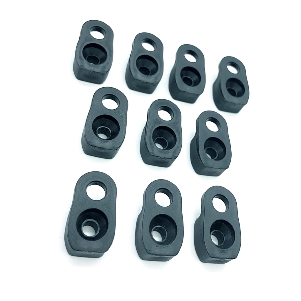 Perfeclan 10pcs Kayak Canoe D Rings Eye Pad Deck Fitting Bungee Cord Kit