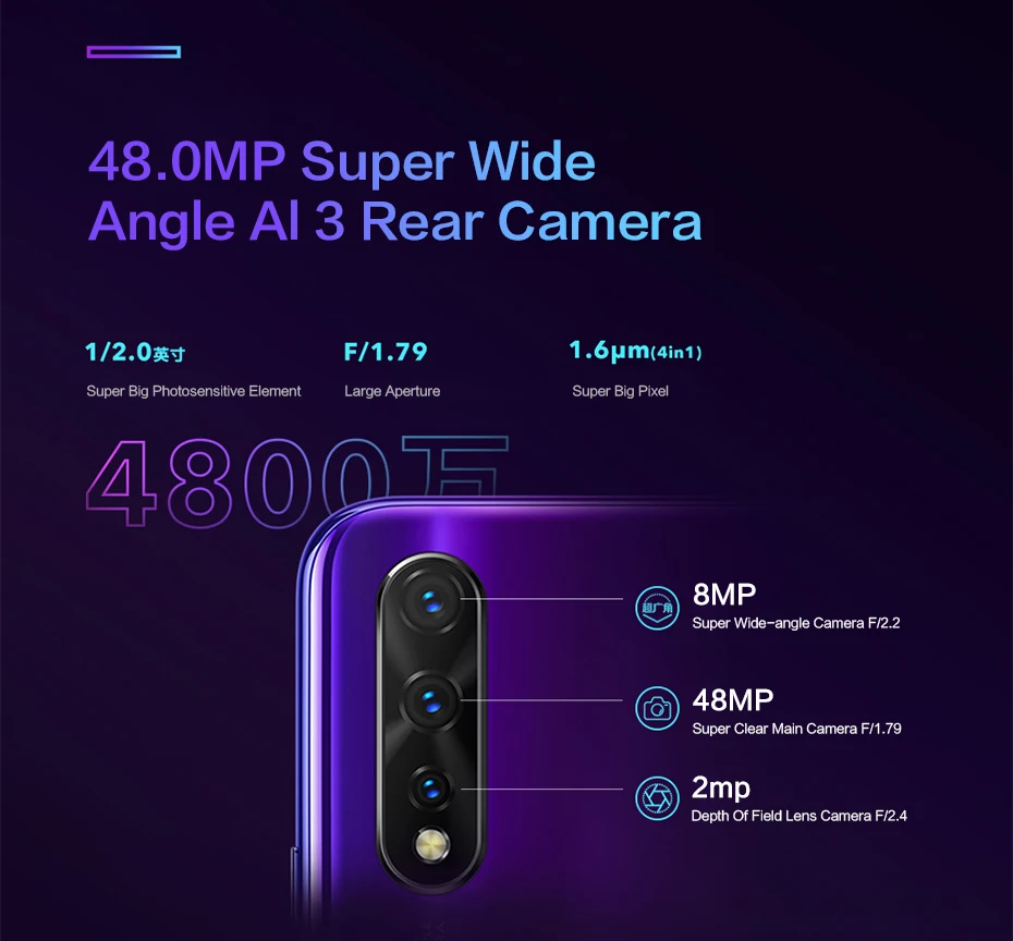 vivo Z5 Celular мобильный телефон Snapdragon 712 4500 мАч батарея 48MP+ 32MP камера 22,5 Вт Быстрая зарядка смартфон