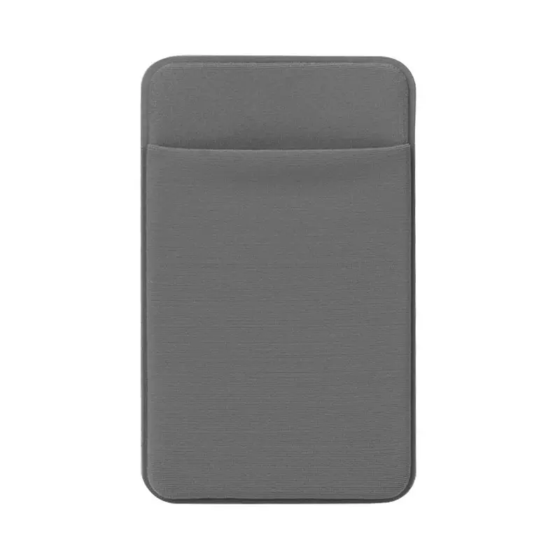 Light grey2 THINKTHENDO, новинка, эластичный кошелек для мобильного телефона, держатель для карт, карман, клейкая наклейка, модный - Цвет: Light grey2