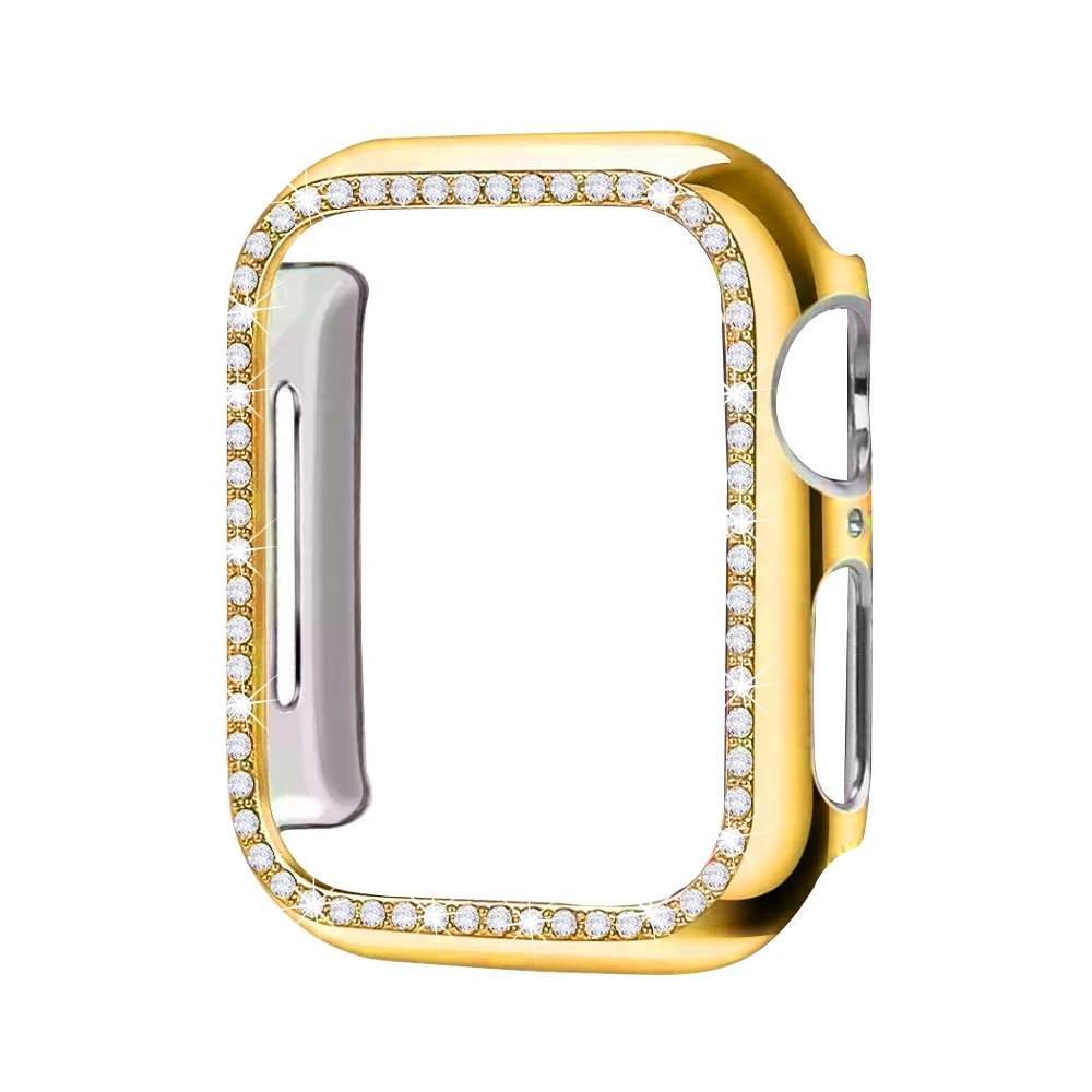Алмазный чехол для Apple watch band 5 4 3 2 1 чехол 44 мм 40 мм 42 мм 38 мм iwatch band Кристальный защитный бампер