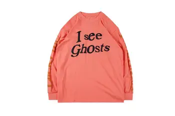 

19SS CPFM.XYZ W.W.C.D t shirt long sleeves i see ghosts top tee 1:1 high quality cpfm men women kanye west hip hop cpfm tshirt