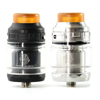 

2019 Coil Father King Dual RTA 4ml DIY Rebuiltable Atomizer Tank Two Post 24mm Ecigarette Vape Wire Coil Cotton Drop RDTA