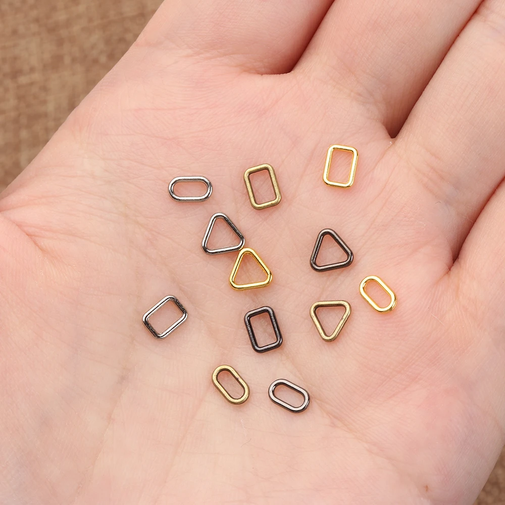 Mini Metal Buckle Doll Bag doll accessories doll clothes accessories plush doll accessories doll bag toys 20Pcs Tri-glide Buckle Oval/Square/Triangle Buttons Doll Luggage Hardware Parts DIY Accessories