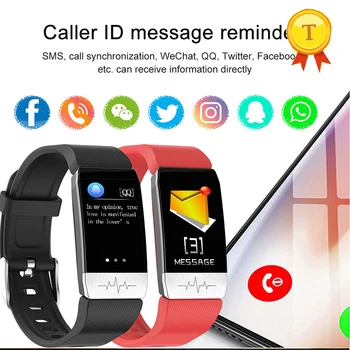 

call ID message reminder Smart Bracelet Smart Watch IP67 Waterproof Smart Band Fitness Tracker Body Temperature Heart Rate ECG