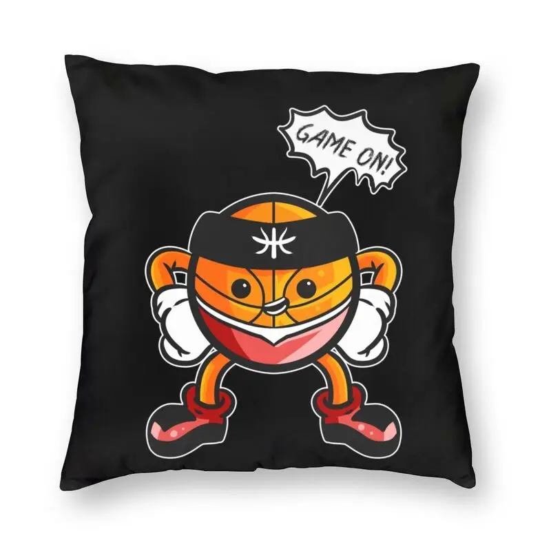

Comic Basketball Player Cushion Cover Sofa Home Decor Cartoon Pattern Square Pillow Case 40x40cm