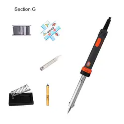 Электрический паяльник Комплект паяльник ручка тепловой карандаш ремонтный набор инструментов с светодиодный сварочный паяльный набор