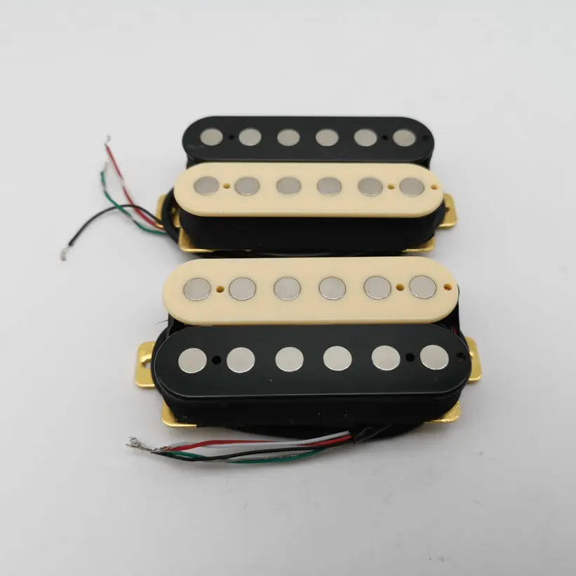 zebra Guitar Pickups Humbucker Ceramics 4c Large magnetic column Electric | Спорт и развлечения