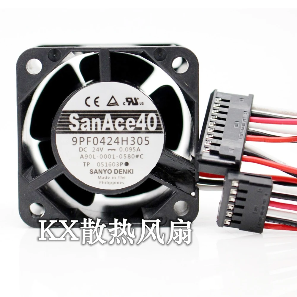 

For NMB 9PF0424H304 Original A90L-0001-0580 # A /B 4CM 40*40*28mm DC24V 0.095A