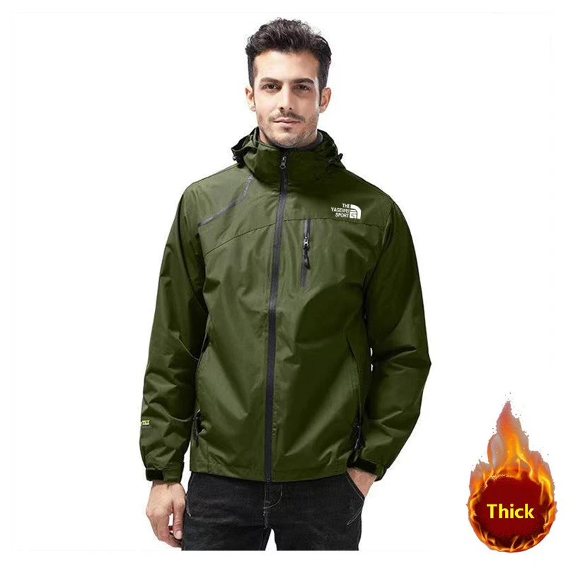 FAKUNTN chaqueta impermeable para hombre, abrigo cortavientos para senderismo, Camping, traje de esquí, ropa de al mayor XL, Invierno|Zanja| - AliExpress