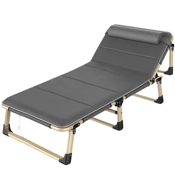 

Single Siesta Bed Chair Outdoor Picnic Camping Sunbath Beach Chair Folding Gravity Chair Utility Tray Reclining Lounge Chairs