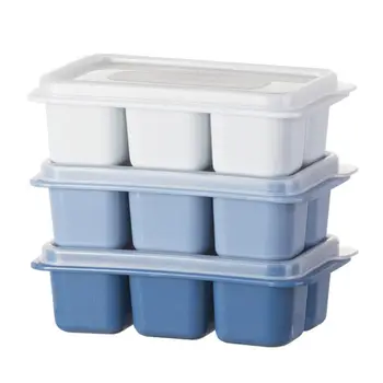 

3pcs Plastic Ice Cube Tray DIY Ices Jelly Maker Mold w/ Lid for Whisky Cocktaiy 40JA