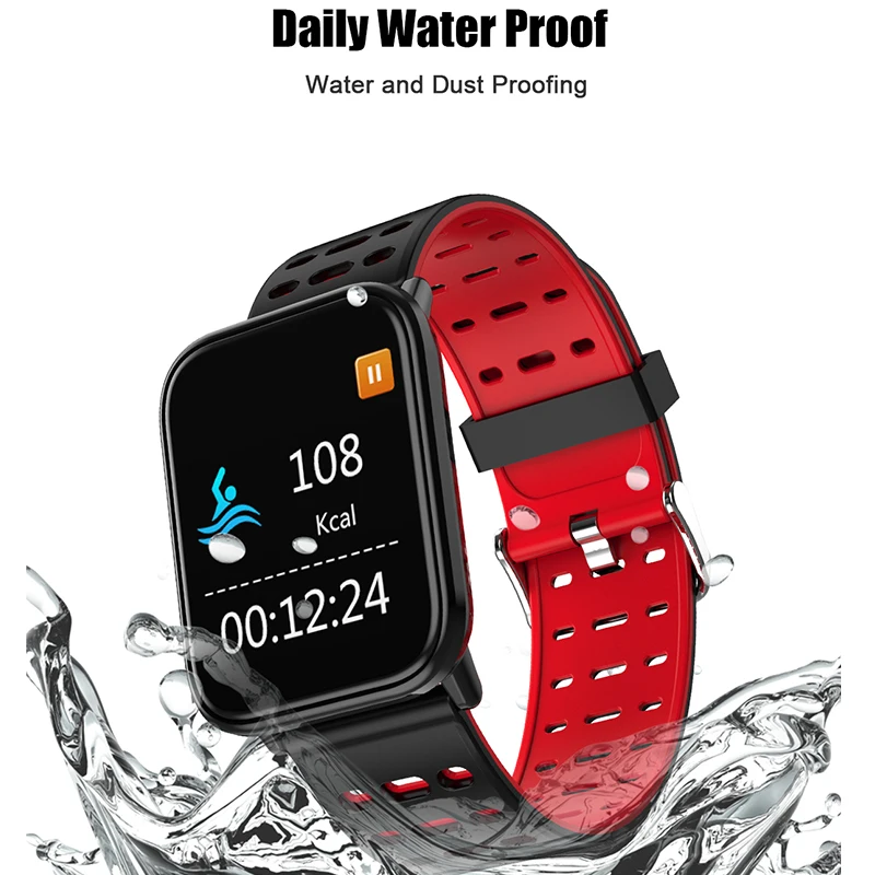New Smart Watch BINSSAW T6 Men Women Heart Rate Monitor Blood Pressure Fitness Tracker Smartwatch Sport Watch for ios android