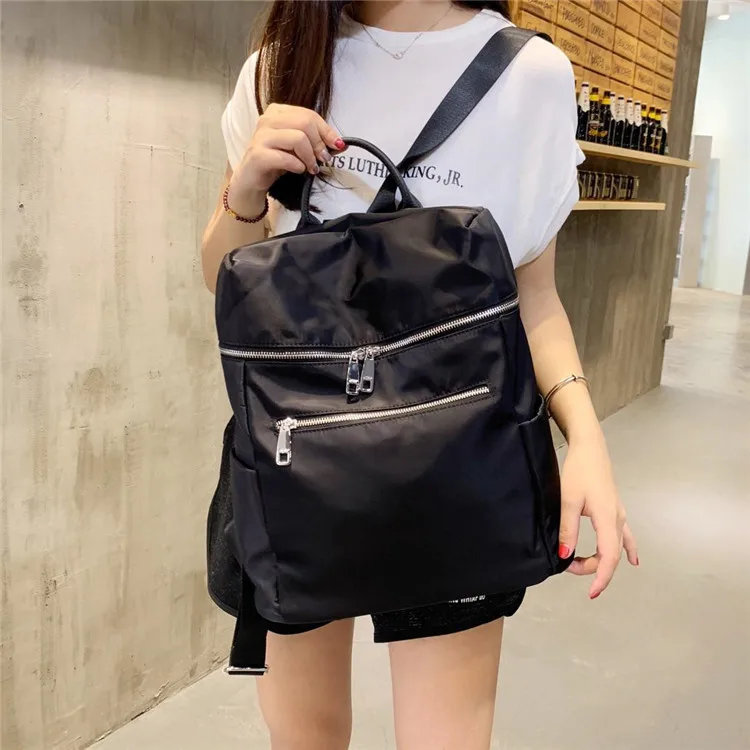 

2019 Run-Good Quality Top Grade Nylon Cloth Female Backpack Bag