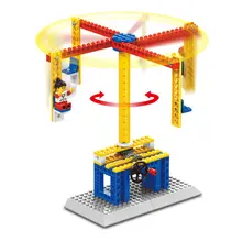 Различные стили, механические строительные подарочные игрушечные блоки для детей, развивающие блоки, игрушки