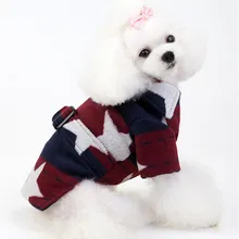 Куртка для собаки, домашнего животного, зимние рубашки Одежда с принтом в виде собак звезда щенок толстовка пальто для домашнего любимца, кота теплая одежда пальто ropa perro#30