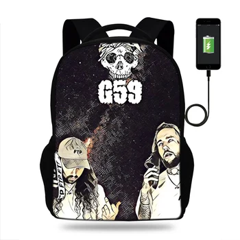 

17inch Suicideboys FTP Laptop Backpack USB Charge Mens Bags womens Backpack For Teenagers Girls School Bag Mochila Travel Bag