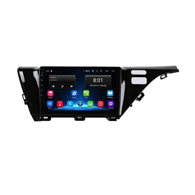 Best 10" 2.5D IPS Android 9.1 Car DVD Multimedia Player GPS For Toyota camry 2017 2018 audio radio with DSP 32EQ stereo navigation 15