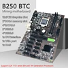 B250 BTC Mining Motherboard Set CPU LGA 1151 DDR4 Kit 12 PCI Express x16 Graphics Video Card GPU Cooling Fan Bitcoin Miner Rig 2