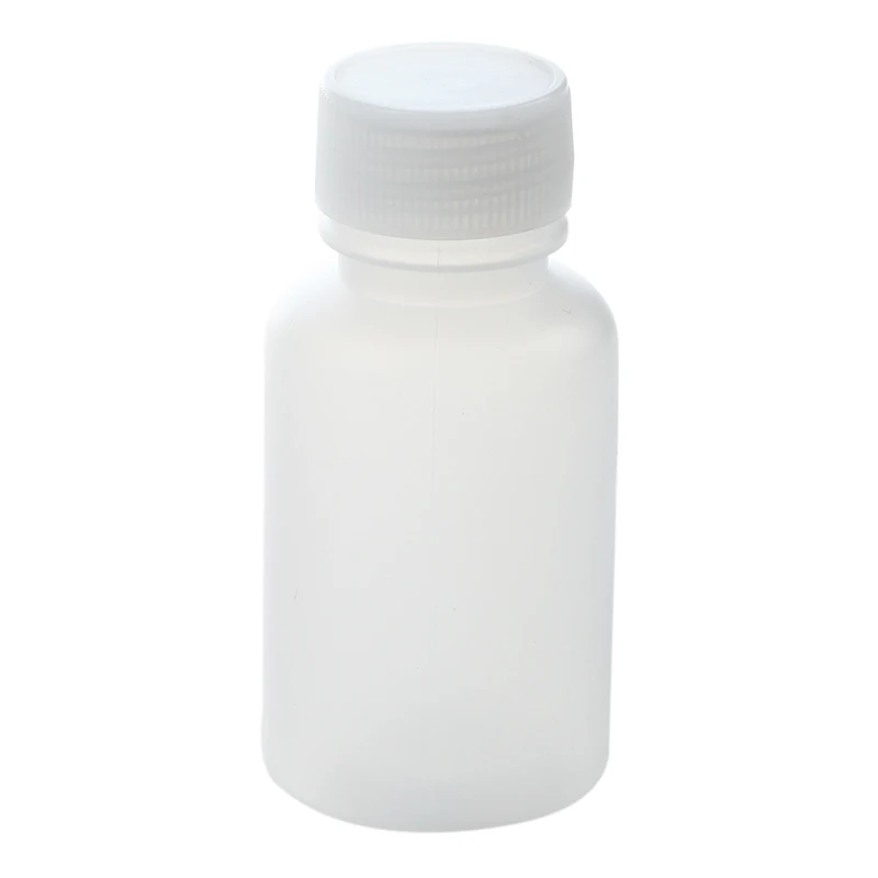 

30ml Clear Plastic Cylinder Shaped Chemical Agent Bottle 5 Pcs