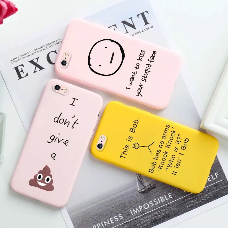 Конфеты чехол для IPhone SE 2020 Case Смешные цитаты телефон бампер Iphone 11 Pro XR 8 7 XS Max X 6 6s Plus