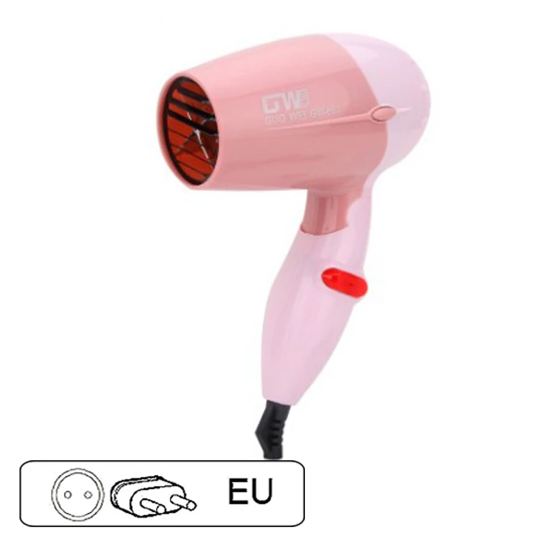 EU Plug 1000W Мощные профессиональные салонные для волос фен с отрицательными ионами Фен электрический фен для волос горячий/холодный ветер фен для волос Инструменты для укладки волос - Цвет: EU Plug 1000W