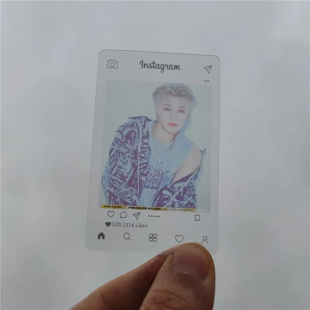 Ateez Instagram Transparent Photo Cards