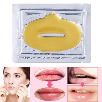 

1-10pcs Gold Collagen Crystal Lip Mask Bionic Mask Moisturizing Nourishing Care Lip Mask Anti Ageing Wrinkle Patch Pad Hot Sale