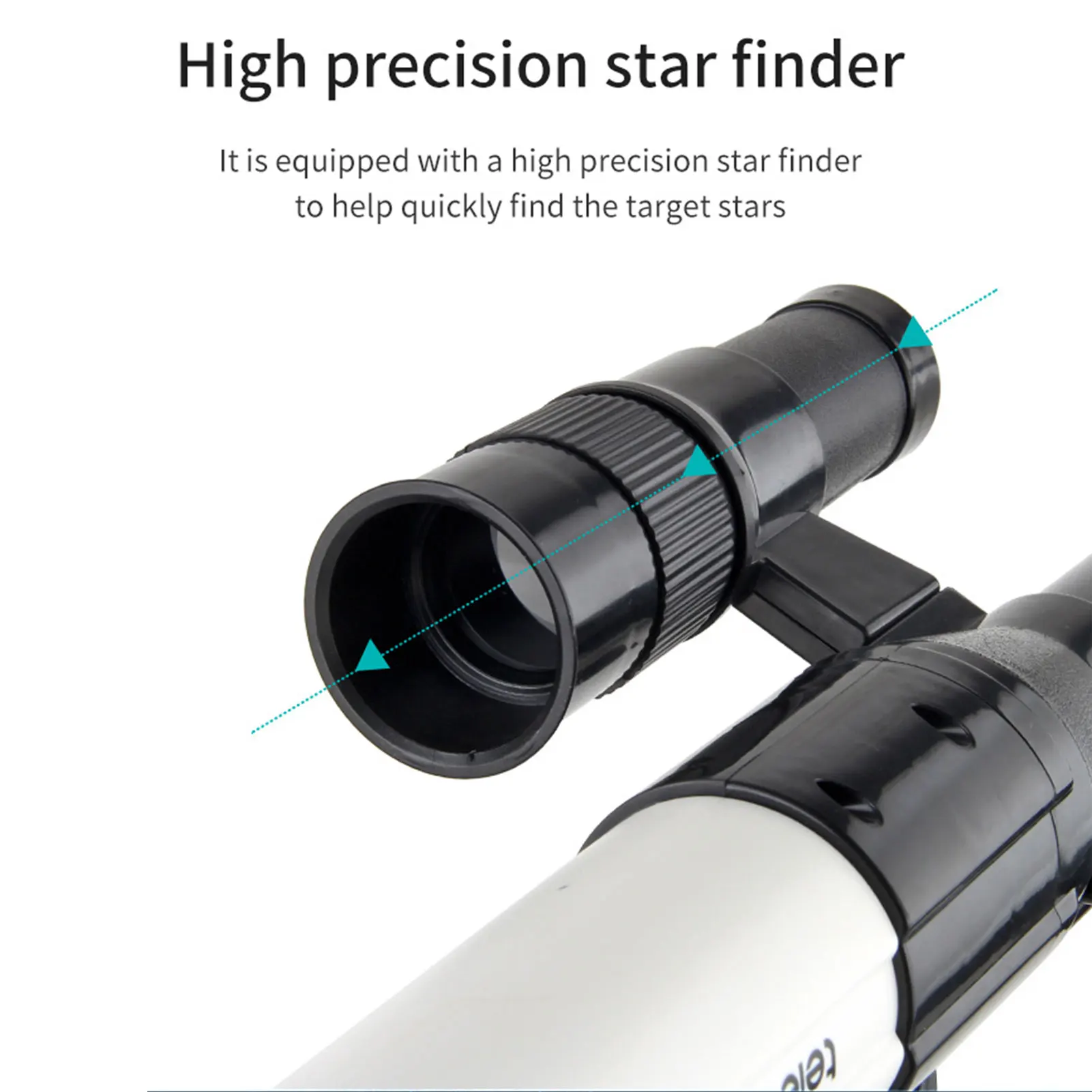 Telescópio astronômico telescópio lua assistindo para crianças