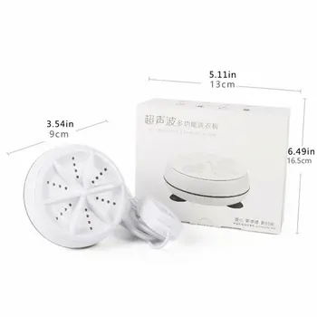

Ultrasonic Turbo Washing Machine Portable Travel Washer Air Bubble And Rotating Mini Washing Machine