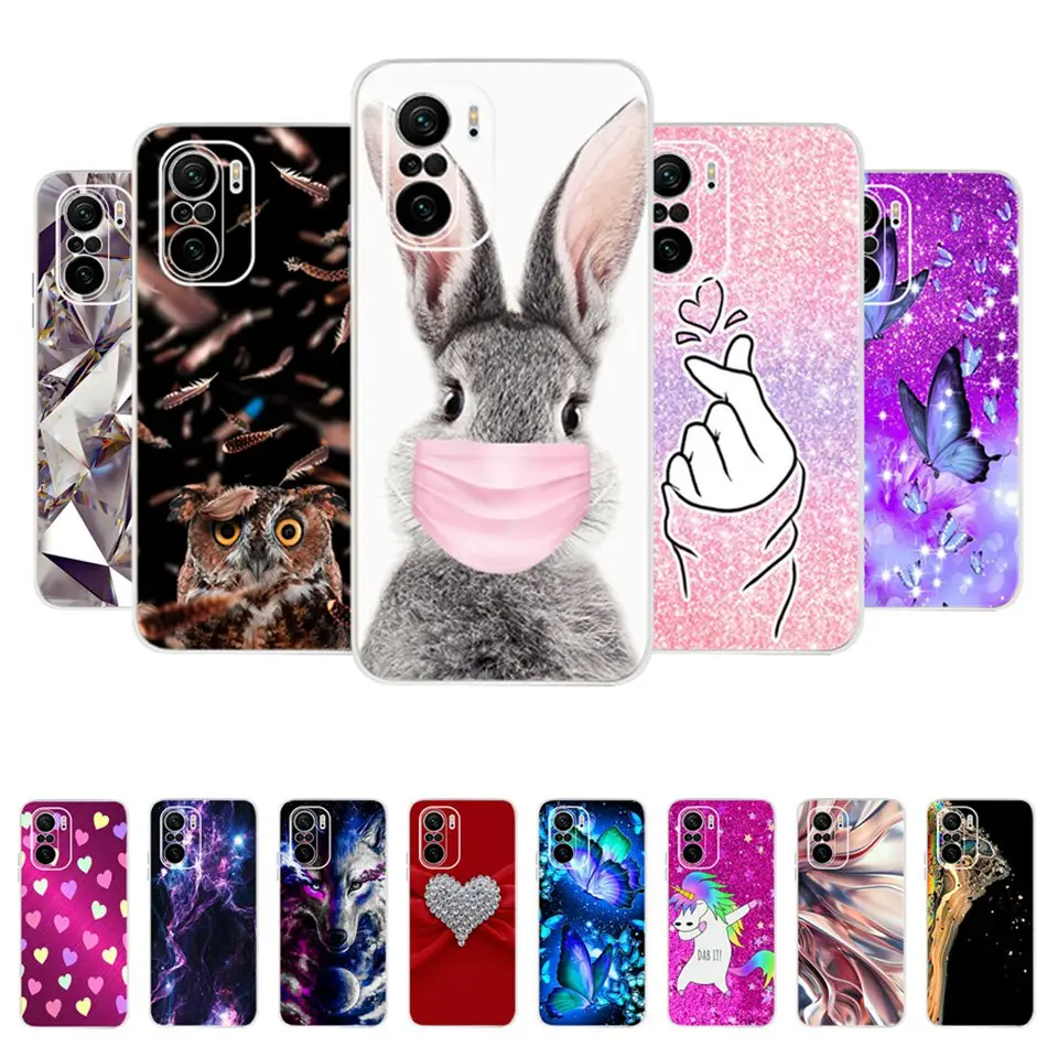 Custodia Poco F3 Per Custodie Xiaomi Poco F3 Cover Posteriore Morbida In Silicone Stampato Coque Per Xiaomi Poco F3 F 3 Pocof3 Funda Shell 6.67"