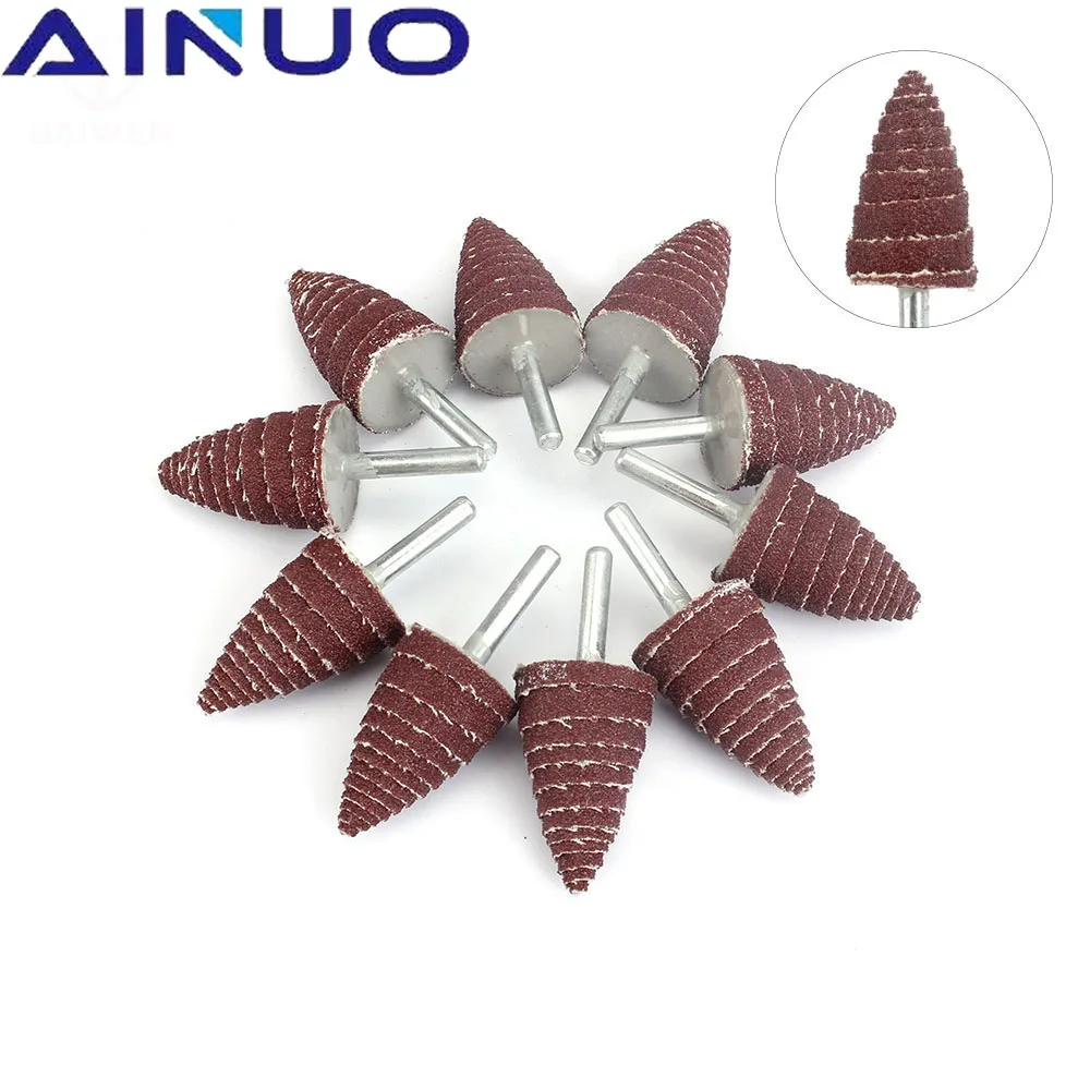 Kit Pietre Abrasive Per Smerigliatrice | 54 Pezzi Con Grana 80 Per Levigatura E Modellatura - Foto 5