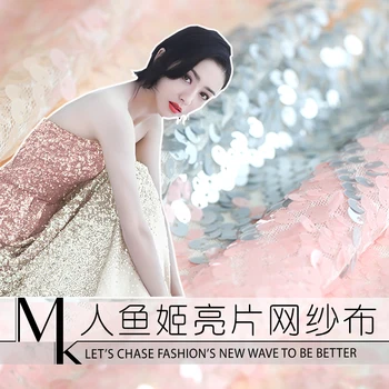 

Spring&summer New 140cm Wide Bulingbuling Fabric for Dress Fashion Cloth Diy Sewing Free Shipping Polyester&acrylic Sale Hot