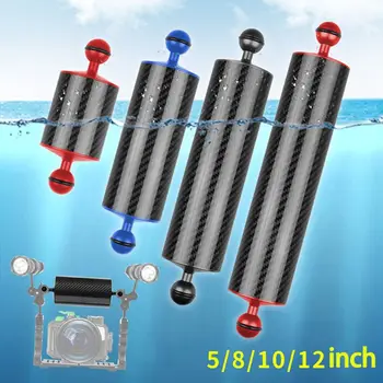 

60mm Carbon Fiber Float Buoyancy Aquatic Arm Dual Ball Floating Arm Camera Underwater Diving Tray Diving Photography Accessories