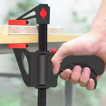 

5pcs/set 4/6 Inches F-shaped Fixed Clip Spring Carpentry Handle Fast Clamp 63HF