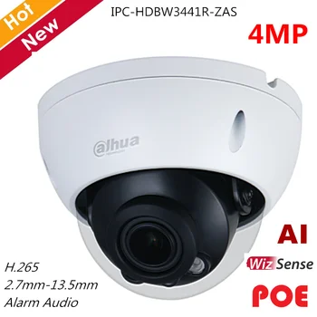 

Dahua 4MP Dome Camera 1/2.7 CMOS SMART H.264+ H.265+ Rotation Mode Support SD Card and Audio Network IP Camera IPC-HDBW3441R-ZAS