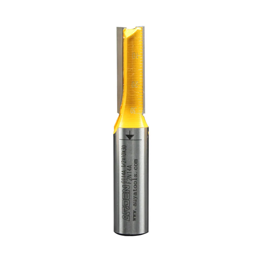 

2-flute straight cnc cutting tools for solid wood slotting trimming