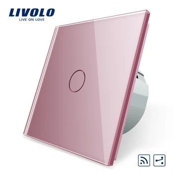 

Livolo EU Standard 1Gang 2 Way, Remote Switch, Wireless Switch VL-C701SR-17,Grey Color Glass, Without Mini Remote